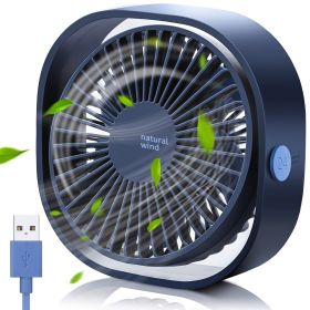 1pc Rechargeable Portable Fan USB Fan Personal Desk Fan Quiet Long Working For Office Desk Golf Car Outdoor Travel Camping Tent Gym Treadmill