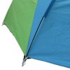 4-Person Double Layer Family Camping Tent Outdoor Instant Cabin Tent for Hiking Backpacking Trekking Blue & Green