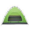 4-Person Double Layer Family Camping Tent Outdoor Instant Cabin Tent for Hiking Backpacking Trekking Blue & Green