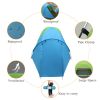 4-Person Double Layer Family Camping Tent Outdoor Instant Cabin Tent for Hiking Backpacking Trekking Blue & Green