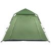 240*240*150cm Spring Quick Open Four-Person Family Tent Camping Tent Green