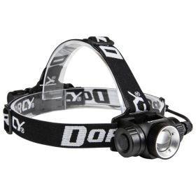 Dorcy 41-2121 1,000-Lumen Pro Water-Resistant Aluminum LED Rechargeable Headlamp