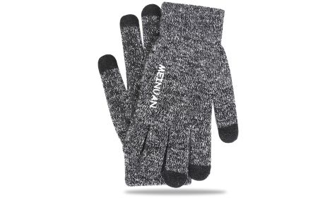 2022 Newest Winter Ski Camping Screen Touch Warm Gloves Outdoor Sport (Color: Grey)