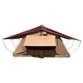 Trustmade Standard Size Soft Shell Car Rooftop Tent Wander Series (Color: Beige+Orange)